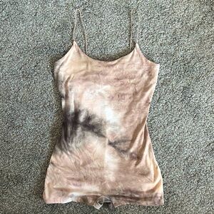 Brown Nudes Tie Dye Romper